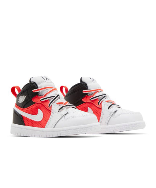 Air Jordan 1 mid SE (TD) White Infrared 2023