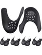 3 pairs Anti-Wrinkle Shoe Protector – Sneaker Shoe Guards No-Crease Insert Toe Shield for Men & Women, Trimmable Fit, Black/White/Grey