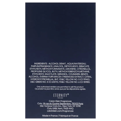 ETERNITY BY CALVIN KLEIN FOR MEN EAU DE TOILETTE 3.4 OZ / 100 ml